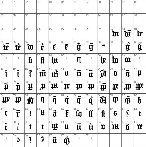 Download free Fraktur Gutenberg B42 Regular font dafontfree.net