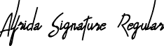Alfrida Signature Regular AlfridaSignature.ttf