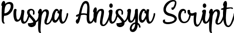 Puspa Anisya Script Puspa Anisya Script Font by Dreamink (7NTypes).otf