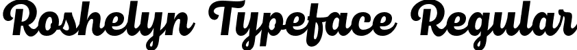 Roshelyn Typeface Regular Roshelyn Typeface.ttf
