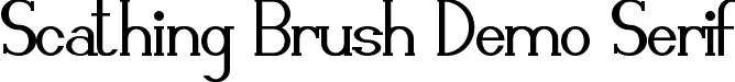 Scathing Brush Demo Serif ScathingBrushDemoSerif.ttf