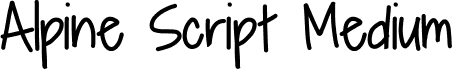 Alpine Script Medium Alpine Script.ttf