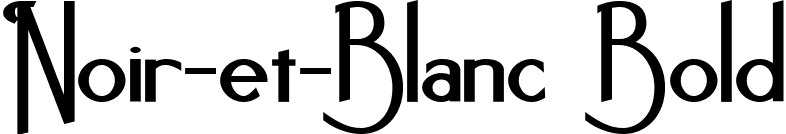 Noir-et-Blanc Bold Noir-et-Blanc Bold.ttf