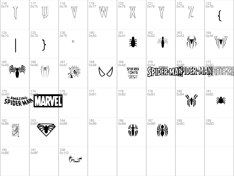 Download Free THE AMAZING SPIDER-MAN Regular Font | The_Amazing_Spider ...