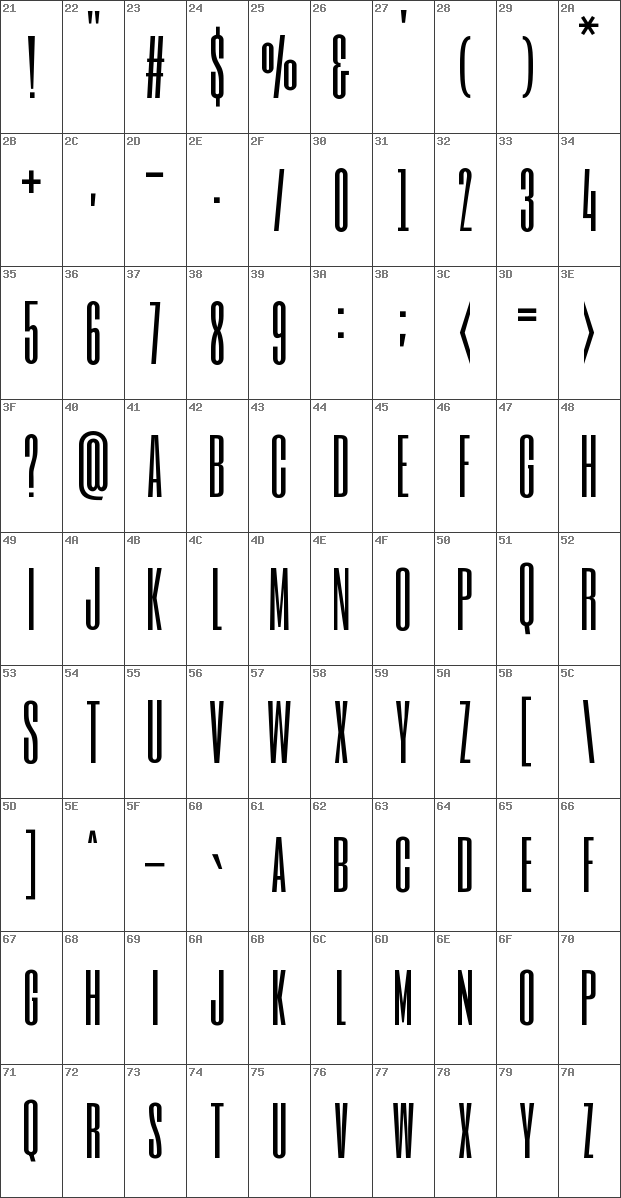 Download free Six Caps Regular font | SixCaps.ttf