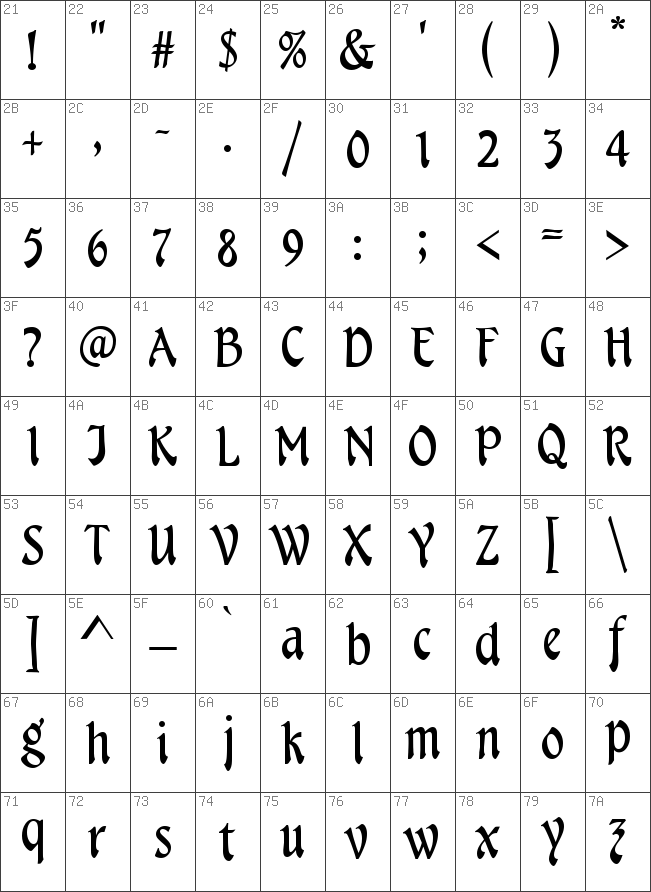 Download free Tamarack Regular font | tamarackregular.ttf