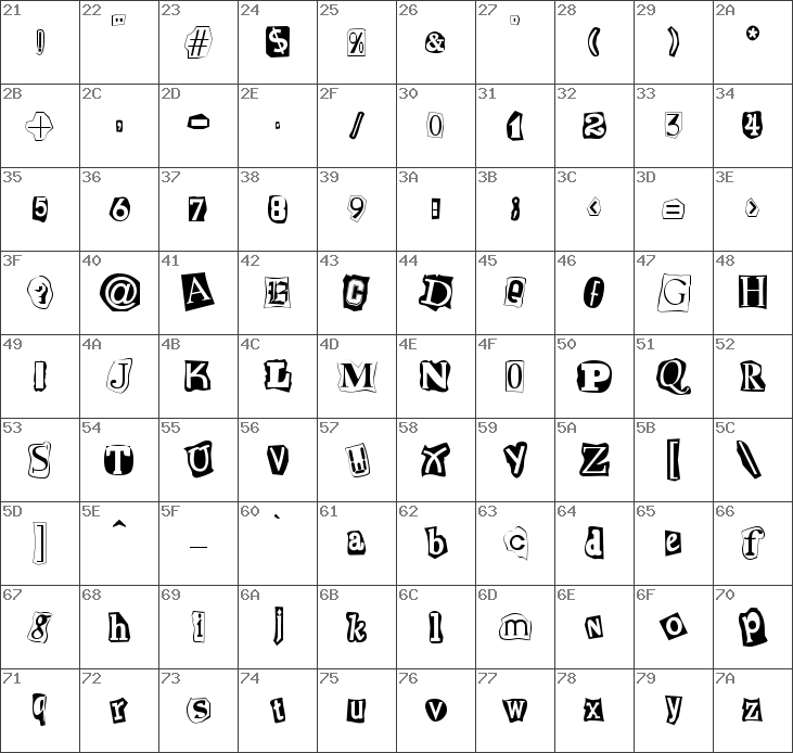 Download free Cut and Paste Regular font | CutandPaste.ttf