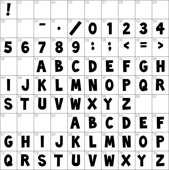 Download free Toonish Regular font | TOONISH.ttf