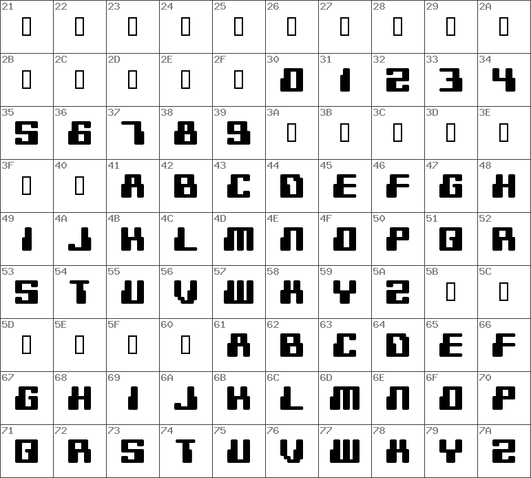 Download free Digitek Regular font | Digitek.ttf