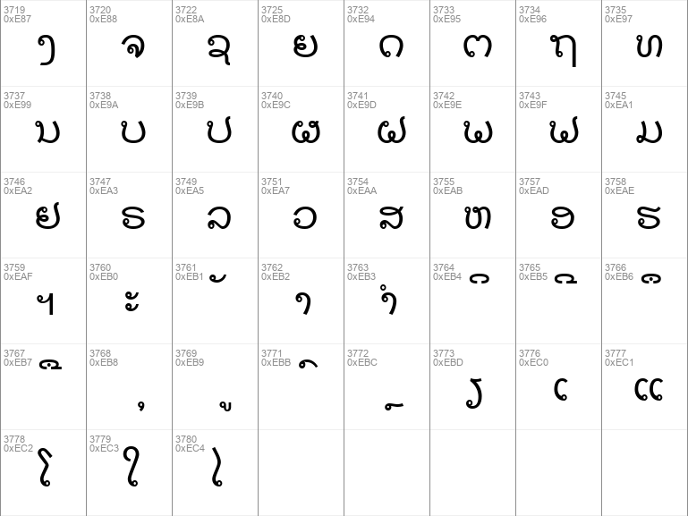 Download free DokChampa Regular font | DokChampa.ttf