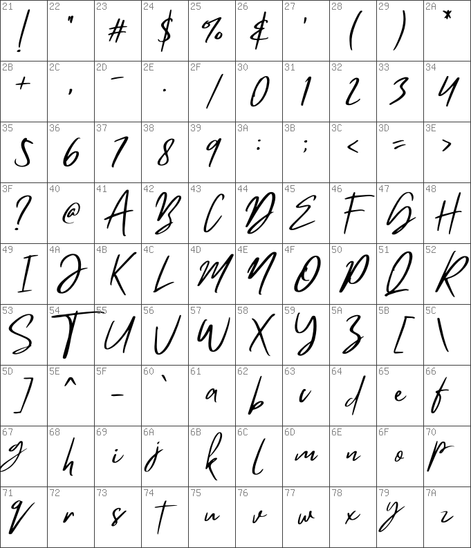 Download free Mistrully Regular font | Mistrully.otf