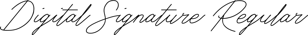 Download free Digital Signature Regular font | Digital Signature.ttf